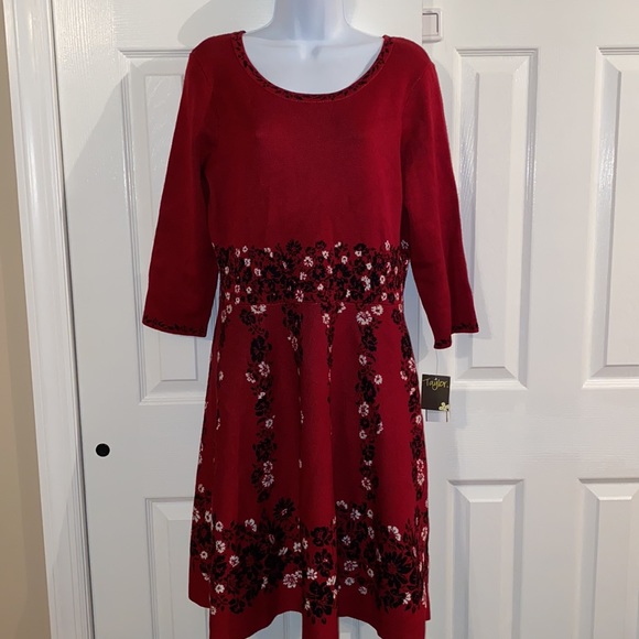 Taylor Floral Print Fit & Flare Dress - Picture 4 of 6